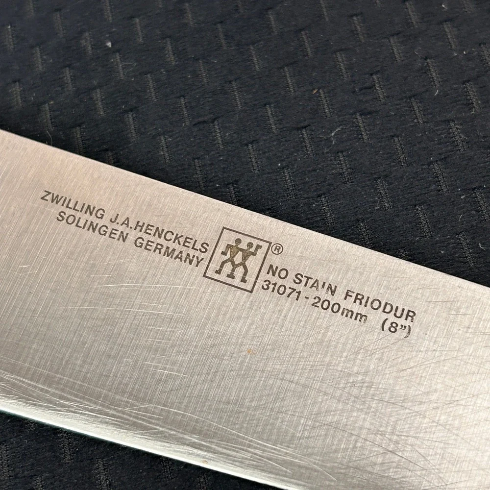 Zwilling J.A. Henckels 8 Inch Chef Knife Solingen Germany‎ Friodur 31071-200mm